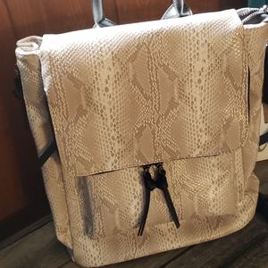 Violet Ray Kendall Snake Print Backpack